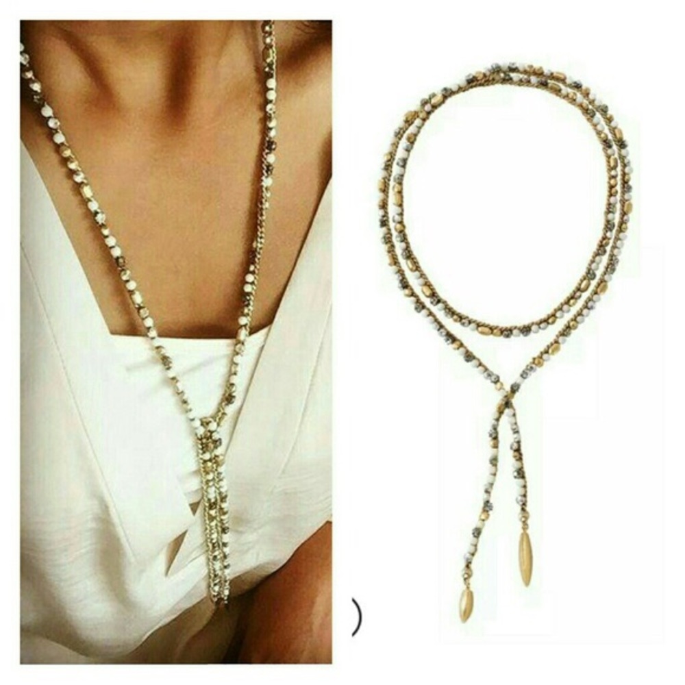 Stella & Dot Zoe Lariat in Gold